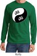Mens Yoga Shirt Yin Yang AUM Long Sleeve Tee T-Shirt