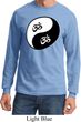 Mens Yoga Shirt Yin Yang AUM Long Sleeve Tee T-Shirt