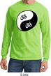 Mens Yoga Shirt Yin Yang AUM Long Sleeve Tee T-Shirt