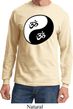 Mens Yoga Shirt Yin Yang AUM Long Sleeve Tee T-Shirt