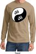 Mens Yoga Shirt Yin Yang AUM Long Sleeve Tee T-Shirt