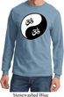 Mens Yoga Shirt Yin Yang AUM Long Sleeve Tee T-Shirt