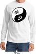 Mens Yoga Shirt Yin Yang AUM Long Sleeve Tee T-Shirt