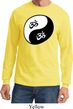 Mens Yoga Shirt Yin Yang AUM Long Sleeve Tee T-Shirt