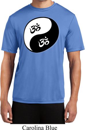 Mens Yoga Shirt Yin Yang AUM Moisture Wicking Tee T-Shirt