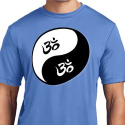 Mens Yoga Shirt Yin Yang AUM Moisture Wicking Tee T-Shirt Mens Yoga Shirt Yin Yang AUM Moisture Wicking Tee T-Shirt