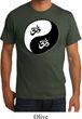 Mens Yoga Shirt Yin Yang AUM Organic Tee T-Shirt
