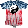 Mens Yoga Shirt Yin Yang AUM Patriotic Tie Dye Tee T-shirt