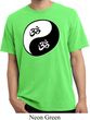 Mens Yoga Shirt Yin Yang AUM Pigment Dyed Tee T-Shirt