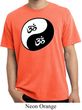 Mens Yoga Shirt Yin Yang AUM Pigment Dyed Tee T-Shirt