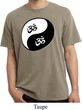 Mens Yoga Shirt Yin Yang AUM Pigment Dyed Tee T-Shirt