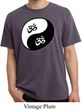Mens Yoga Shirt Yin Yang AUM Pigment Dyed Tee T-Shirt