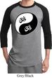 Mens Yoga Shirt Yin Yang AUM Raglan Tee T-Shirt