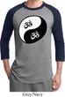 Mens Yoga Shirt Yin Yang AUM Raglan Tee T-Shirt