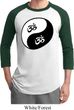 Mens Yoga Shirt Yin Yang AUM Raglan Tee T-Shirt