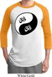 Mens Yoga Shirt Yin Yang AUM Raglan Tee T-Shirt