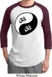 Mens Yoga Shirt Yin Yang AUM Raglan Tee T-Shirt