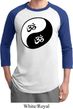 Mens Yoga Shirt Yin Yang AUM Raglan Tee T-Shirt