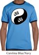 Mens Yoga Shirt Yin Yang AUM  Ringer Tee T-Shirt