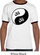 Mens Yoga Shirt Yin Yang AUM  Ringer Tee T-Shirt
