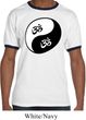 Mens Yoga Shirt Yin Yang AUM  Ringer Tee T-Shirt