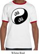 Mens Yoga Shirt Yin Yang AUM  Ringer Tee T-Shirt