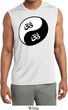 Mens Yoga Shirt Yin Yang AUM Sleeveless Moisture Wicking Tee T-Shirt