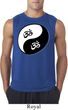 Mens Yoga Shirt Yin Yang AUM Sleeveless Tee T-Shirt