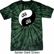 Mens Yoga Shirt Yin Yang AUM Spider Tie Dye Tee T-shirt