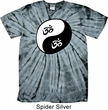 Mens Yoga Shirt Yin Yang AUM Spider Tie Dye Tee T-shirt