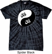 Mens Yoga Shirt Yin Yang AUM Spider Tie Dye Tee T-shirt
