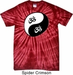 Mens Yoga Shirt Yin Yang AUM Spider Tie Dye Tee T-shirt