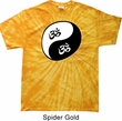 Mens Yoga Shirt Yin Yang AUM Spider Tie Dye Tee T-shirt