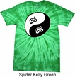Mens Yoga Shirt Yin Yang AUM Spider Tie Dye Tee T-shirt