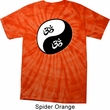 Mens Yoga Shirt Yin Yang AUM Spider Tie Dye Tee T-shirt