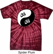 Mens Yoga Shirt Yin Yang AUM Spider Tie Dye Tee T-shirt