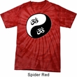 Mens Yoga Shirt Yin Yang AUM Spider Tie Dye Tee T-shirt