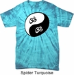 Mens Yoga Shirt Yin Yang AUM Spider Tie Dye Tee T-shirt