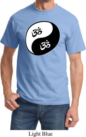 Mens Yoga Shirt Yin Yang AUM Tee T-Shirt