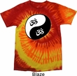Mens Yoga Shirt Yin Yang AUM Tie Dye Tee T-shirt