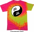 Mens Yoga Shirt Yin Yang AUM Tie Dye Tee T-shirt