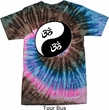 Mens Yoga Shirt Yin Yang AUM Tie Dye Tee T-shirt