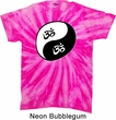 Mens Yoga Shirt Yin Yang AUM Twist Tie Dye Tee T-shirt