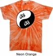 Mens Yoga Shirt Yin Yang AUM Twist Tie Dye Tee T-shirt