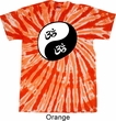 Mens Yoga Shirt Yin Yang AUM Twist Tie Dye Tee T-shirt