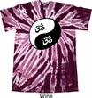 Mens Yoga Shirt Yin Yang AUM Twist Tie Dye Tee T-shirt