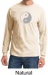 Mens Yoga Shirt Yin Yang Big Print Meditation Long Sleeve Shirt