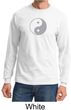 Mens Yoga Shirt Yin Yang Big Print Meditation Long Sleeve Shirt