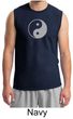 Mens Yoga Shirt Yin Yang Big Print Meditation Muscle Shirt
