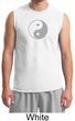 Mens Yoga Shirt Yin Yang Big Print Meditation Muscle Shirt